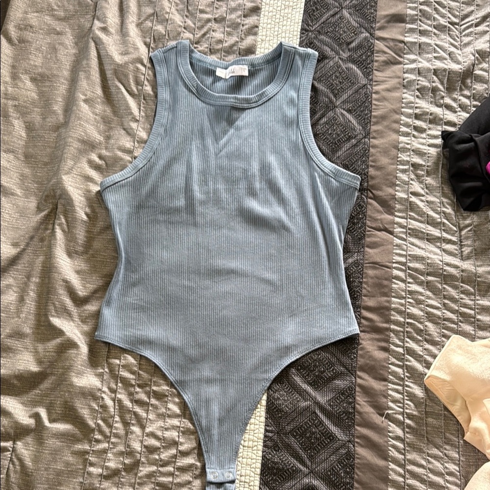 TALULAH Blue Bodysuit Top